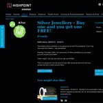 Buy 1 Get 1 Free Silver Jewellery @ Prouds Highpoint Shopping Centre Vic