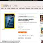 National Geographic Magazine International Delivery USD $37