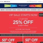 25% off Everything at Sheridan Factory Outlet Online & Instore (with VIP Signup)
