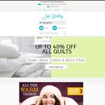 Up to 40% off All Quilts and 35% off All Sheets at Just Bedding Online Store