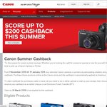 Canon Summer Cash Back on Cameras and Printers ($200 on 6D and 5D)
