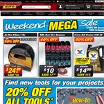 20% off All Tools Supercheap Auto Weekend Mega Sale. Ends 1st December
