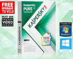 Kaspersky PURE 2.0 Total PC Security Package ($29.95 + 5 P/H Capped) Free Upgrade to 3.0 Version