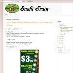 Sushi Train Benowa Gardens [QLD] All Plates $3 - 22nd March