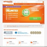 Amaysim Unlimited Plan for (Potentially) $33.16 Save $11.74 or 26%