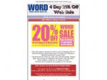 WORD 20% Off Site-Wide Sale, 1-4 Feb