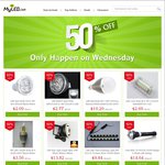 MyLED.com 50% off Wednesday - LED sport bulb from US$2.09 etc.