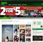 Hoyts Kiosk - 2 for $5 Movie Rental for The Month of February