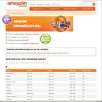 Amaysim up to 69% off Int. Calls: 6c/Min USA, China, Canada, HK, Malaysia, Singapore, India, Thailand