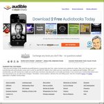FREE 30 Day AudibleListener® Platinum Membership with 2 Free Audiobooks (Save $30 AUD) @ Audible