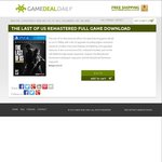 PS4 The Last of Us: Remastered US$12.75 (~ A$16.30) (Less 2% Code on First Page) @GameDealDaily