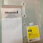 Officeworks Mt Gravatt QLD - Clearance Keji A5 Document Wallet (180x240mm) 25cents Per 5-Piece Pack