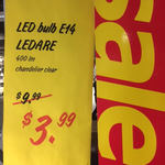 Ikea @ Rhodes, NSW - 7W LED Clear E14 Globes $3.99 (down from $9.99)