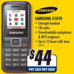 Unlocked Samsung E1070 Mobile Phone - $44 at The Good Guys