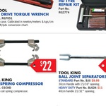 Coil Spring Compressor $22, Ball Joint Separators $9.95 @ Auto One