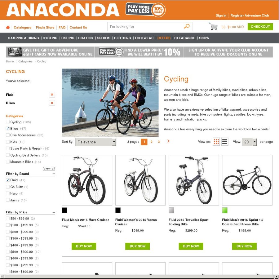 folding bike anaconda