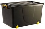 Rolling Shock Resistant Storage Box w/ Lid 55L (Black) - C&C @ Masters for $6.57