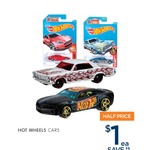 Hot Wheels Vehicles Assorted $1 Each (Save $1) @ BigW Instore Only