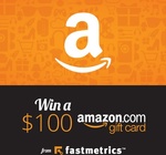 Win a $100 USD Amazon Gift Card from Fastmetrics