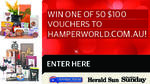 Win 1 of 50 $100 Vouchers to Hamperworld.com.au [VIC Residents]