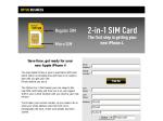 Exisiting Optus Customers - Free 2 in 1 (micro) SIM