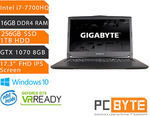 Gigabyte P57X-1070-701S 17.3" i7-7700HQ 16GB 256GB 1TB GTX 1070 8GB Win10 Laptop $2,439.20 Delivered @ pc.byte eBay