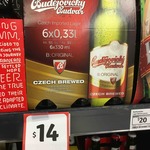 Budejovicky Budvar Czech Lager 6pk $14 (In-store Only), 24pk $52 + More @ First Choice Liquor
