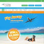 Win a $5,000 or 1 of 5 $1,000 Flight Centre Gift Cards from Certegy Ezi-Pay [Except ACT]