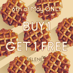 Buy One Belgian Waffle, Get One Free @ Selene's Chocolate Bar (Box Hill Central, VIC)