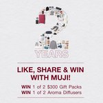 MUJI - Win 1 of 2 $300 Gift Packs or 1 of 2 Aroma Diffusers