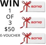 Win 1 of 3 $50 eVouchers from SONIQ