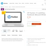 HP Pavilion 15-Aw004au Notebook $749 Less $75 Pre Paid Gift Card Less $100 AmEx Deal