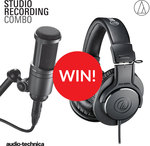 Win a Pair of Audio-Technica ATH-M20x Monitoring Headphones & AT2020 Condenser Microphone Worth $239 from Audio-Technica