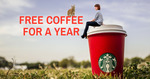 Win Starbucks Coffee for a Year from XFection