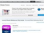 Free iPhone Lonely Planet Melbourne City Guide  [sorry duplicated pls remove]
