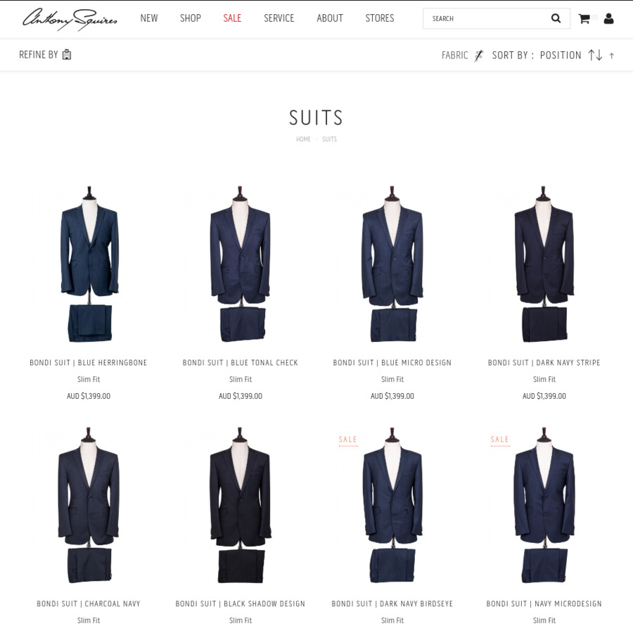 Anthony Squires | 25% off All Suits (Luxury Suiting in Superfine Merino ...