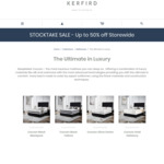 50% off All SleepMaker Cocoon Mattresses @ Kerfird, 100 Night Comfort Guarantee and Free Delivery Australia Wide
