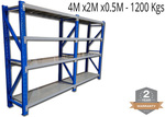 4mx2mx0.5m 1200KG Garage Racking $250 + $25 Delivery within Melbourne Metro @ Flowline
