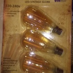 Vintage Style B22 LED Vintage Globes 3 Pack for $5 @ Costco Auburn (Membership Required)