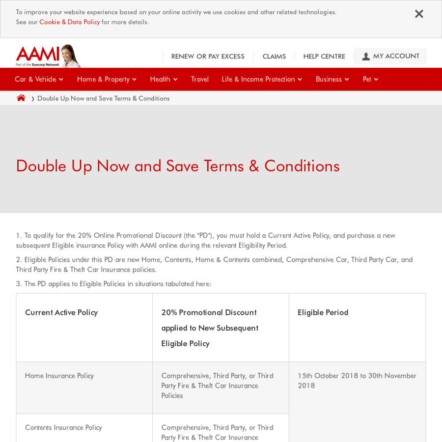 Comprehensive Car Insurance Policy Documents Aami