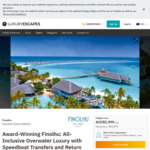 Maldives Overwater Villa @ Finolhu Resorts (Incl Sea Plane|Food|Drinks) 5 Nights $5999 | 7 Nights $8299 @ Luxury Escapes