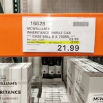 McWilliam's Inheritance Shiraz Cabernet Case of 6 $21.99 @ Costco (Membership Required)