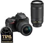 Nikon D5600 DSLR Twins Lens $749 Delivered (Save $250) @ Digital Camera Warehouse