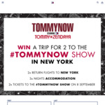 Win a Trip to the TOMMYNOW Fashion Show in New York for 2 Worth $9,500 from Tommy Hilfiger