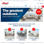 Win 1 of 3 Outdoor Furniture Packages Worth Up to $2,299 from Amart Furniture