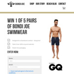 Win 1 of 5 Pairs of Bondi Joe Swimwear Valued at $99.95 from Bondi Joe (NSW)