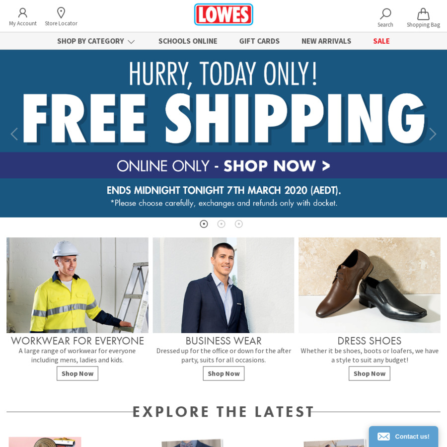 Free Shipping at Lowes Online OzBargain