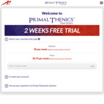 Free 2 Week Home Fitness Trial + 50% off 1st Month (6 Weeks for $10) @ PrimalThenics