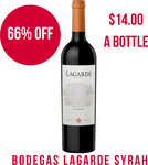 Lagarde Bodega 2014 Syrah (66% off) $168/Dozen ($14/Bottle) @ Winenutt