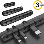 Cable Management 3 Pack Cable Clips $7.19 + Delivery ($0 with Prime/ $39 Spend) @ Statco via Amazon